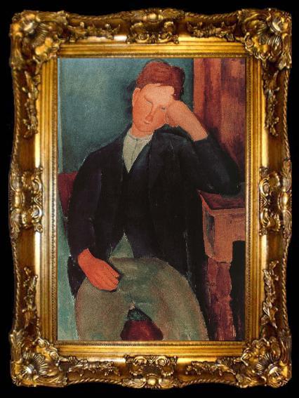 framed  Amedeo Modigliani The Young Apprentice, ta009-2